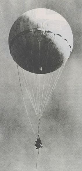 Balon terbang austria dengan muatan bom